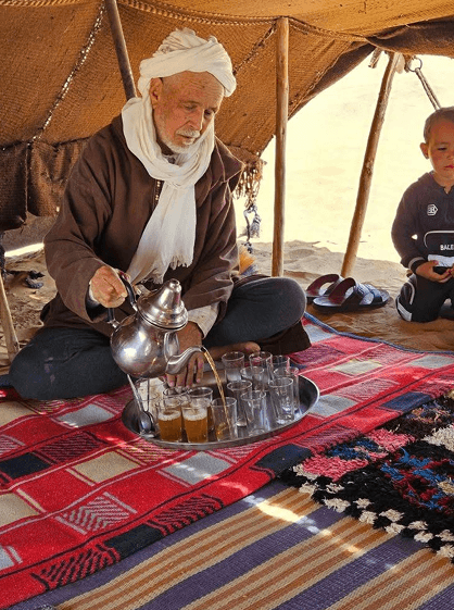 Familias nómadas en Merzouga